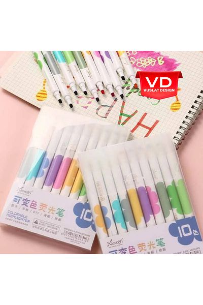 Vuslat Design Color Changing Magic Highlighter Set 10 Pieces