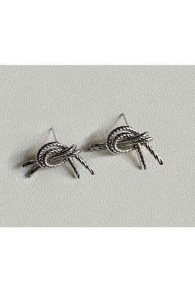 Sujewelry Hande Erçel knot earrings tiff co model earrings