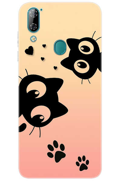 CASPER Via A4 Uyumlu Kılıf Desen Baskılı Silikon Kedi STK:626 CP-Yf14ip1