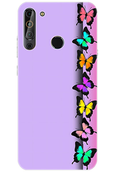 CASPER Via X20 Uyumlu Kılıf Desen Baskılı Silikon Kelebek STK:671 CP-bnb04aV