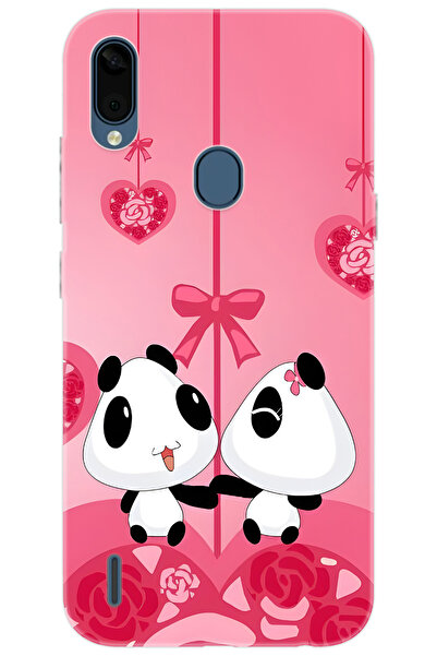 CASPER Via E3 Uyumlu Kılıf Desen Baskılı Silikon Sevimli Pandalar STK:166 CP-fT4I0jf