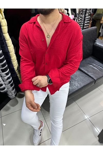 Beybun boutique Men's Summer Textured Aerobin Oversize Shirt