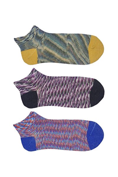 marufshop Γυναικεία μποτάκια 3 τεμαχίων χωρίς ραφή μεγάλου μεγέθους