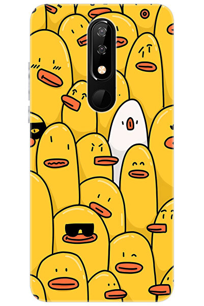 CASPER Via P3 Uyumlu Kılıf Desen Baskılı Silikon Cool Ördek STK:650 CP-9HvTdZP