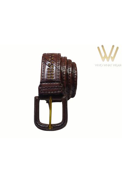 GÖN MEN'S BUCKLE 100% HANDMADE LEATHER BELT (LEL)