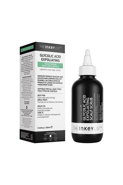THE INKEY LIST Glycolic Acid Exfoliating Scalp Scrub - Peeling care for head skin 150ml