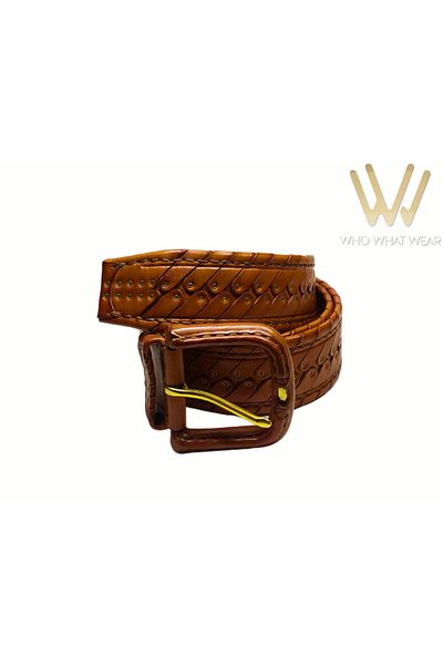 GÖN MEN'S BUCKLE 100% HANDMADE LEATHER BELT (LEL)