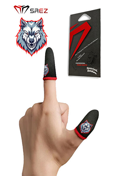 Saez E-spor Mobile Parmak Eldivenleri Special Animal Series Wolf 1 Çift 2 Par...