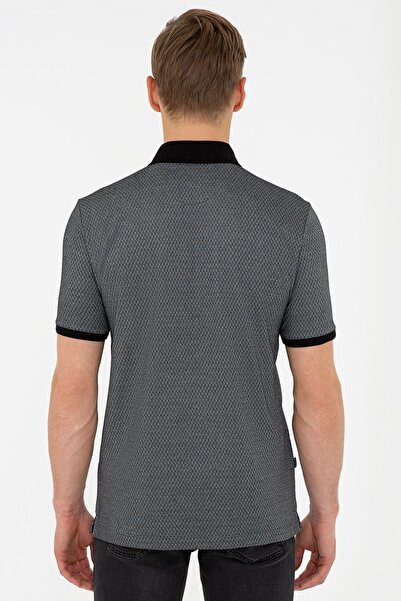 Pierre Cardin Μαύρο μπλουζάκι πόλο με κανονική εφαρμογή