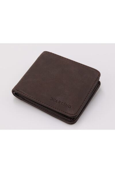 Karalı Deri Nubuk Erkek Cüzdan