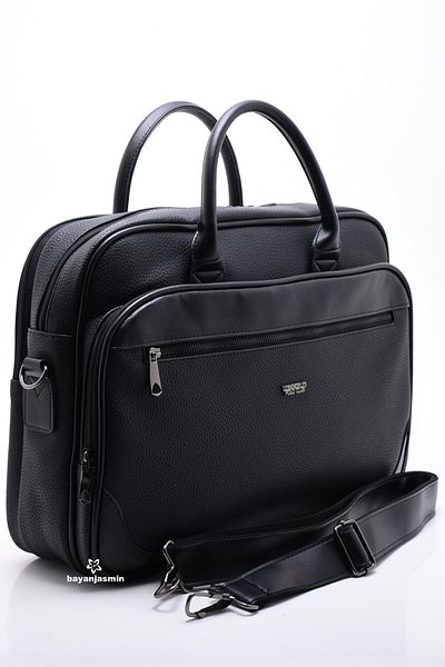 LOS ANGELES POLO CLUB Laptop și servietă neagră
