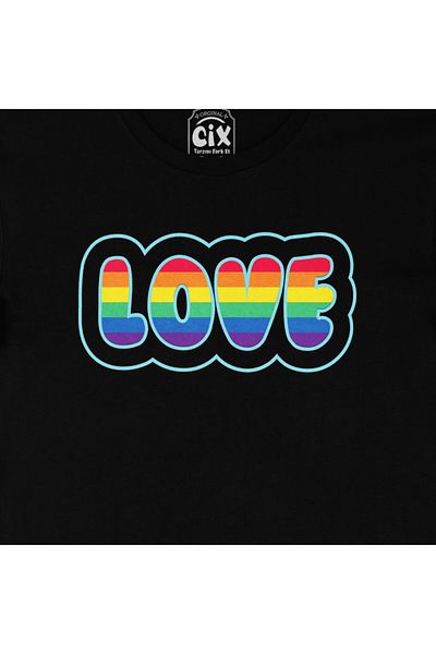 Cix Black Rainbow Love T-Shirt