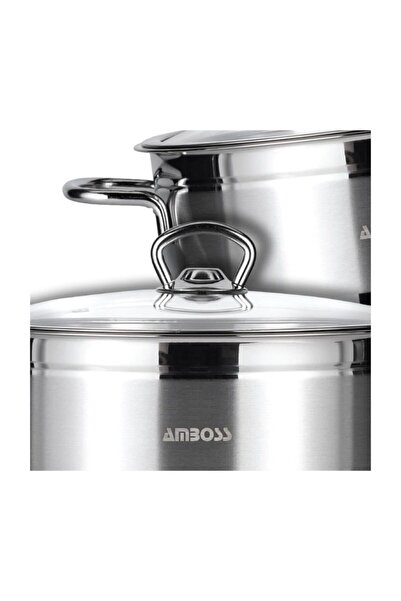 Amboss Saphire 9 L Deep Pot - 28x17 Steel Lid, Model
