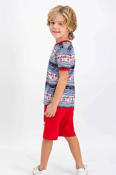 U.S. Polo Assn. Boy's Karmelange Bermuda Suit - Η.Π.Α. Polo Assn. Αδειοδοτημένο US602