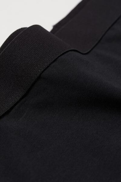 DeeAn Men's Black Plain Lycra Boxer Shorts Pack of 5