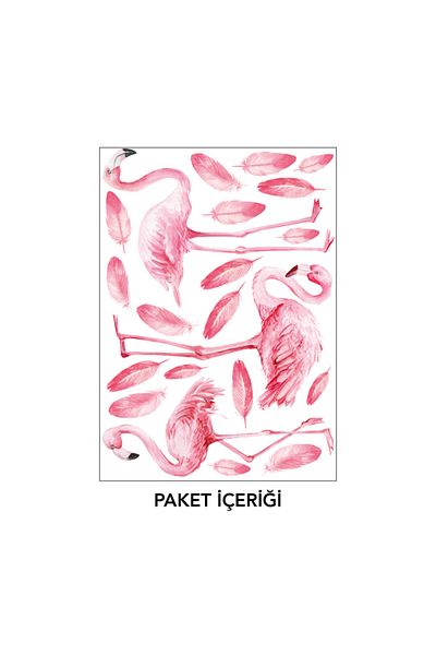 Tilki Dünyası Flamingos Modern Wall Sticker