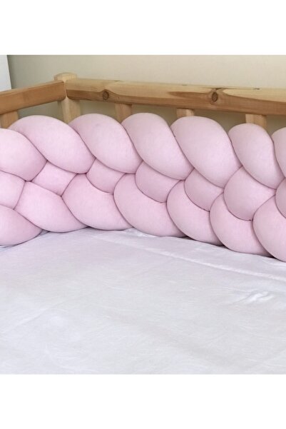 ÖrgüYastik وسادة حماية لحواف السرير بعقدة محبوكة مقاس 400 سم