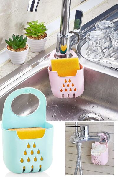 BİTERSE Σφουγγαροθήκη με μοτίβο σταγόνας που μπορεί να κρεμαστεί στην μπαταρία