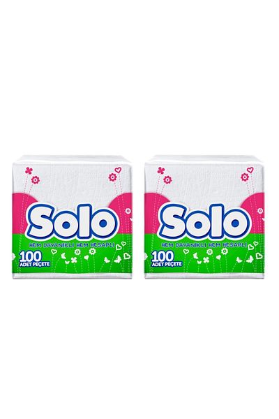 Solo 100 Napkins - 2 Pieces