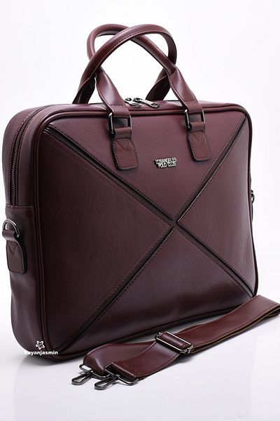 LOS ANGELES POLO CLUB Laptop și servietă Claret Red
