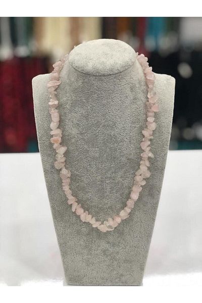 yiğit aksesuar Pink Quartz Natural Stone