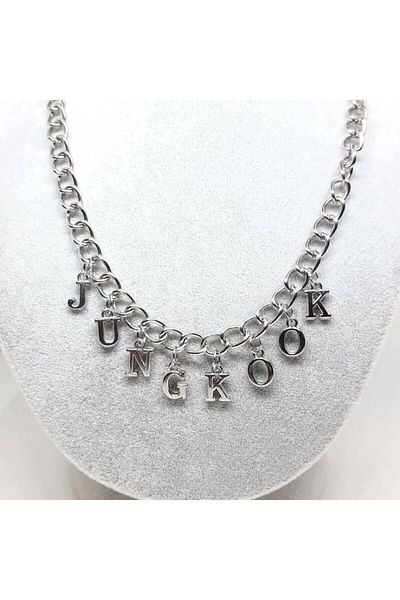 Deneme Zamanı Jungkook Written Nickel Necklace