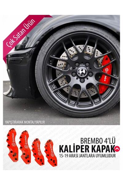 Genel Markalar Daewoo Super Saloon Uyumlu Kırmızı Kaliper Kapağı