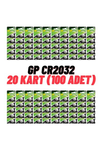 GP Batteries Gp Cr2032 3v Lityum Para Pil 100'lü