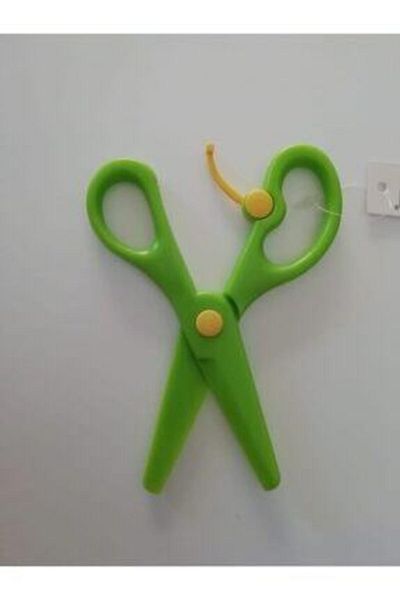 Südor Protected Green Plastic Paper Scissors for Children