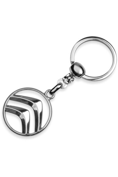 Modül Breloc metalic pentru chei de mașină cu logo Citroen - Cromat
