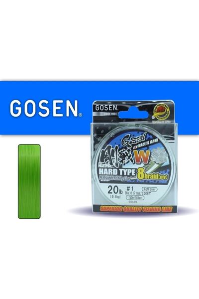 GOSEN W8 Σκληρός Τύπος 150μ Α.πράσινο PE 1.0-0.171 χιλ.