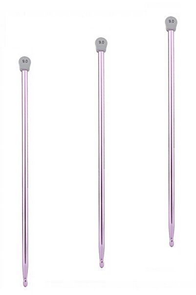 tuhafiyecimiz أسياخ محبوكة ملونة منقارية 9 مم