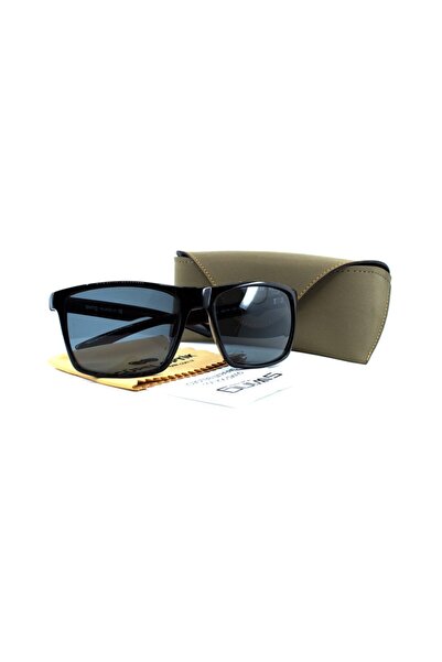 Swing 252 C193 58 Unisex Black Angular Frame Sunglasses