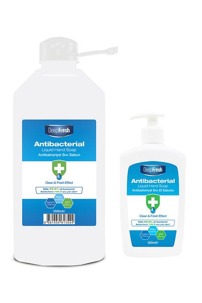Deep Fresh Antibacterial Liquid Soap 2.5 Lt & 500 ml