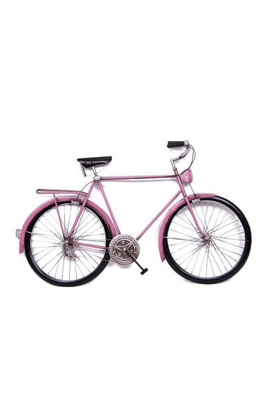 Skygo Pink Vintage Bicycle Board - Home and Office Gift Decorative