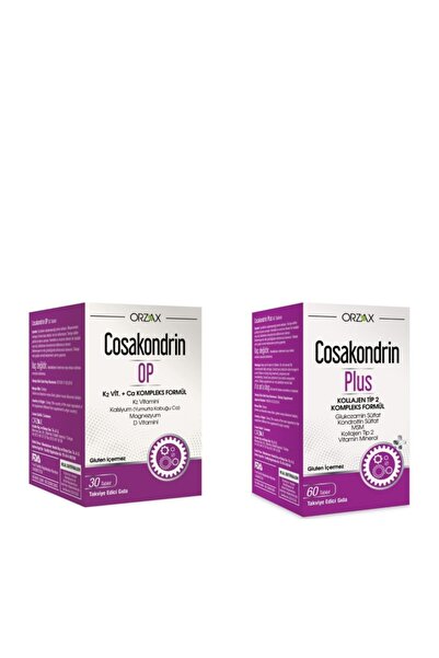 Cosakondrin Orzax Cosakondrin Plus 60 Tablet + Cosakondrin Op 30 Tablet Avantaj Paket
