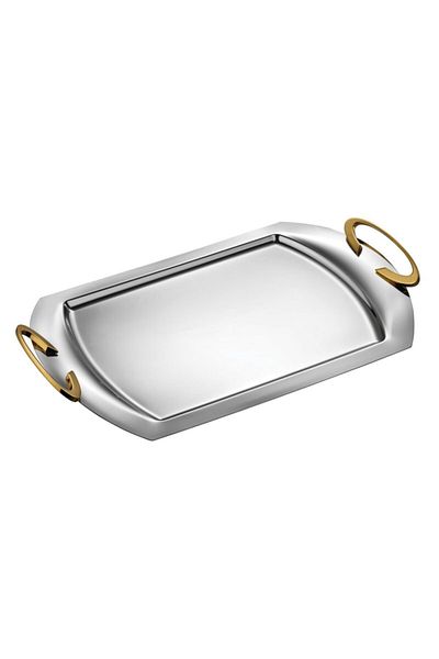 ÖzSa Home Amor Gold Tea Set - 37 Pieces, 18/10 Stainless Steel
