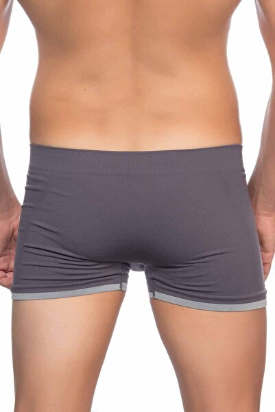 Emay Men's Anthracite Seamless Men's Boxer 2104A