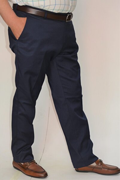 Ege Erkek Giyim Штани Бавовна Льон Класичні Лікра Синій