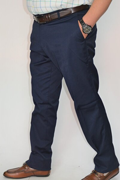 Ege Erkek Giyim Штани Бавовна Льон Класичні Лікра Синій