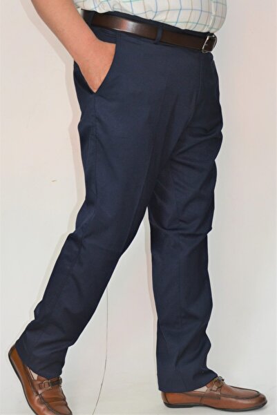 Ege Erkek Giyim Штани Бавовна Льон Класичні Лікра Синій