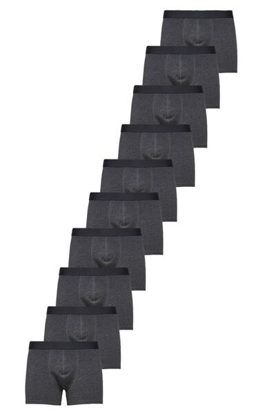 JOHN LION Erkek  Premium Füme Likralı Boxer 10'lu