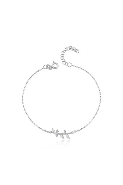 Mia Vento Işıltılı Zeytin Dalı Gümüş Bileklik