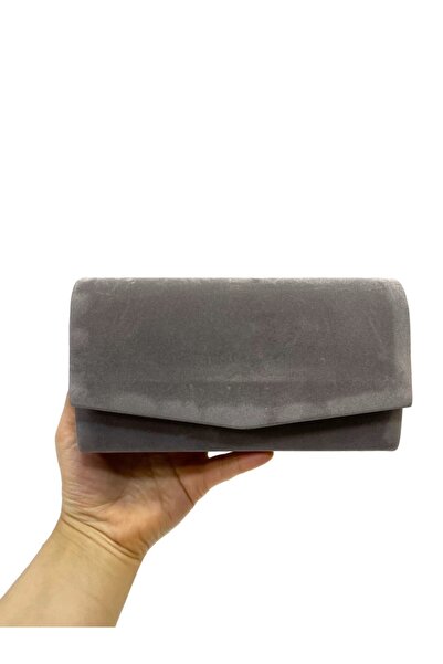 Busrabags Gray Nubuck Women's Evening Dress Bag