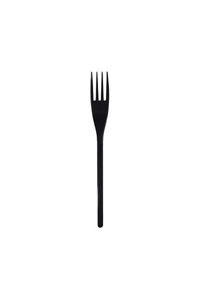 AMBALAJ PAZARI Luxury Space Black Plastic Box - 100 Pieces of Prongs, Party & Cake & Cake