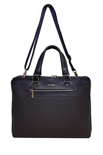 GENTE حقيبة كمبيوتر محمول وحقيبة للجنسين باللون الأزرق الداكن Gn111950srl02