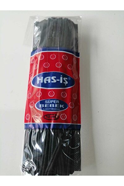 Yüncü Dede SÜPER BEBE LASTİK  SİYAH 10 metre DON BEL PAÇA ETEK