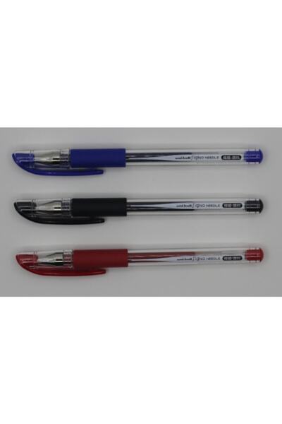 UNİ-BALL قلم جل Um-151nd 0.38 برأس إبرة أسود-أحمر-أزرق