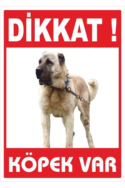 Dekotacım تحذير يوجد كلب ديكوتا ورقة 25x35 سم. 25x35 سم.