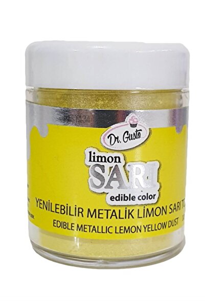 Dr Gusto Yenilebilir Metalik Toz Sarı 10 Gr